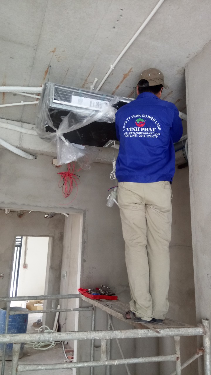 Lắp máy lạnh giấu trần nối ống gió DAIKIN tại Lucasta - quận 9 (21)